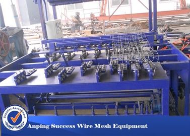 China Hot Dipped Galvanized Wire Grassland Fence Machine Blue Color Easy Operation supplier