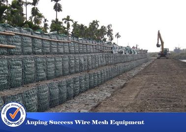 China Galvanized Low Carbon Gabion Wire Mesh Gabion Box Galfan Material 10x12 Cm supplier